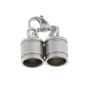 3 Pieces Stainless Steel Necklace Bracelet End Caps & Lobster Claw Clasp Finding 3 Size Making Crafts