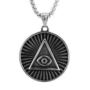 Pyramid Charms All Seeing Eye of Providence Pendant Necklace Amulet Charms