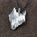Punk Vikings Retro Wolf Head Totem Runic Pendant Amulet Protection Legend Nordic Necklace for Women - Silver