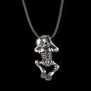 Vikings Skeleton Skull Pendant Necklace Norse Nordic Jewelry Vintage Gift