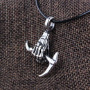 Norse Vikings Pendant Necklace Norse Hoe Hand Necklace Jewelry Vintage Charms