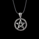 Mysterious Talisman Viking Odin's Pentagram Charms Pendant Rune Necklace