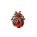 Crystal Ladybird Insect Brooch Vintage Animal Pins Fashion Jewelry