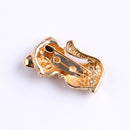 Women Costume Jewelry Gold Cat Animal Brooch Pin Suit Hats Clips Corsages