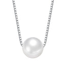 Freshwater 925 Sterling Silver 10.5-11mm Freshwater Pearl Clavicle Necklace