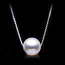Freshwater 925 Sterling Silver 10.5-11mm Freshwater Pearl Clavicle Necklace