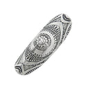 Ethnic Women Lady Elegant Biker Ring Tibetan Sliver Flower Engraving Ring