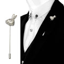 Vintage Alice Rabbit Head Hare Lapel Stick Pin Tie Hat Brooch Pin Easter Party Jewelry