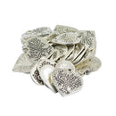 30 Pieces Tibetan Silver Tree of Life Heart Jewelry Design DIY Charms Dangle Pendant