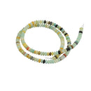 Smooth Rondelle Amazonite Gemstone Loose Spacer Beads 4mm Jewelry Making Strand 15