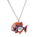 Pendant Necklace Party Gift Fish Pendant Women Sweater Necklace For Party