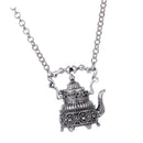 Retro Personalized Engraved Little Hip Flask Pendant Necklace Gift for Men Jewelry Ornament 72cm