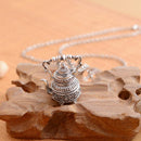 Retro Personalized Engraved Little Hip Flask Pendant Necklace Gift for Men Jewelry Ornament 72cm