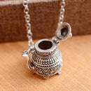 Retro Personalized Engraved Little Hip Flask Pendant Necklace Gift for Men Jewelry Ornament 72cm