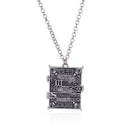 Gothic Openable Box Pendant Photo Frame Locket Charm Necklace Accessories