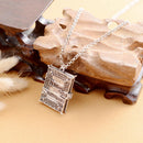 Gothic Openable Box Pendant Photo Frame Locket Charm Necklace Accessories