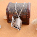 Lady Romantic Photo Frame Box Pendant Necklace for Lovers Valentine's Day Gift