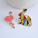 4pcs Fashion Cartoon Enamel Brooch Pins Set For Child Women's Clothing Decor