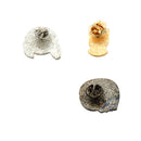 4pcs Cartoon Skull Brooches Collar Pins Set Enamel Button For Jacket Shirt