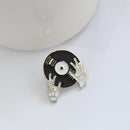 4pcs Cartoon Skull Brooches Collar Pins Set Enamel Button For Jacket Shirt