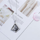 Korea Popular Fashion Geometric Diamond Crystal Long Necklace Sweater Chain