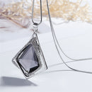 Korea Popular Fashion Geometric Diamond Crystal Long Necklace Sweater Chain