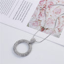 1 Piece Circle Sweater Chain Gifts Necklace Sweater Fashion Jewelry Silver