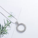 1 Piece Circle Sweater Chain Gifts Necklace Sweater Fashion Jewelry Silver