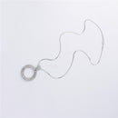 1 Piece Circle Sweater Chain Gifts Necklace Sweater Fashion Jewelry Silver