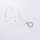 1 Piece Circle Sweater Chain Gifts Necklace Sweater Fashion Jewelry Silver
