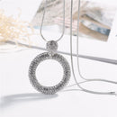 1 Piece Circle Sweater Chain Gifts Necklace Sweater Fashion Jewelry Silver