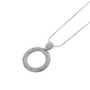 1 Piece Circle Sweater Chain Gifts Necklace Sweater Fashion Jewelry Silver