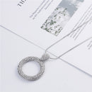 1 Piece Circle Sweater Chain Gifts Necklace Sweater Fashion Jewelry Silver