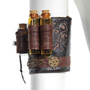 PU Leather Arm Band Victorian Steampunk Adult Halloween Costume Accessory
