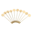 10 Pieces Lapel Stick Pin Tie Hat Scarf Brooch DIY Tray Pad 7.5cm Copper