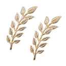 European Antique Ladies' Vintage Brooch Pin Scarf Ring Clip Leaves Pattern