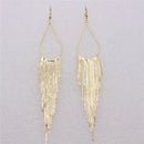 1 Pair Women Tassel Long Drop Earrings Statement Party Jewelry Gift Gold
