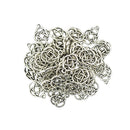 50 Pieces Celtic Knot Oval Shape Tibetan Silver Charms Pendant Jewelry Findings