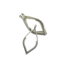 24Pcs Tibetan Silver Bronze Earring Leaf Drop Frame Charms Pendants DIY
