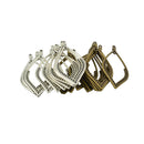 24Pcs Tibetan Silver Bronze Earring Leaf Drop Frame Charms Pendants DIY