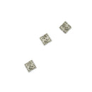 100 Pieces Celtic Knot Square Shape Tibetan Silver Loose Beads Jewelry Findings