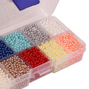 5500 Pieces Colored Faux Pearls No Hole ABS Beads DIY Jewelry Making