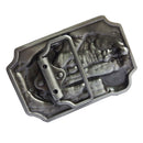 Rectangle Metal Fishing Belt Buckle Zinc Alloy Western Cowboy Cowgirl Buckle
