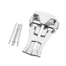 High Polished Silver Stainless Steel Fold Deployment Clasp for Watch Band Strap Buckle 18mm
