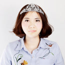 Exquisite Diamond Crystal Tiara Crown Princess Headdress for Wedding Pageant