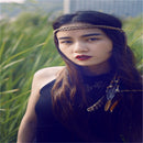 Bohemian Feathers Headband Headpiece Handmade Braided Rope Cord Headband