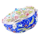 Enameled Flower Ring Jewelry Holder Storage Box Home Decorative Gifts Box