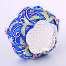 Enameled Flower Ring Jewelry Holder Storage Box Home Decorative Gifts Box