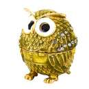 Fancy Enamel Color Owl Bird Valentines Day Gift Crystal Box Home Decoration