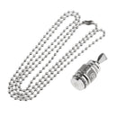 Stainless Steel Buddhist Om Mani Padme Hum Prayer Bottle Urn Keepsake Locket